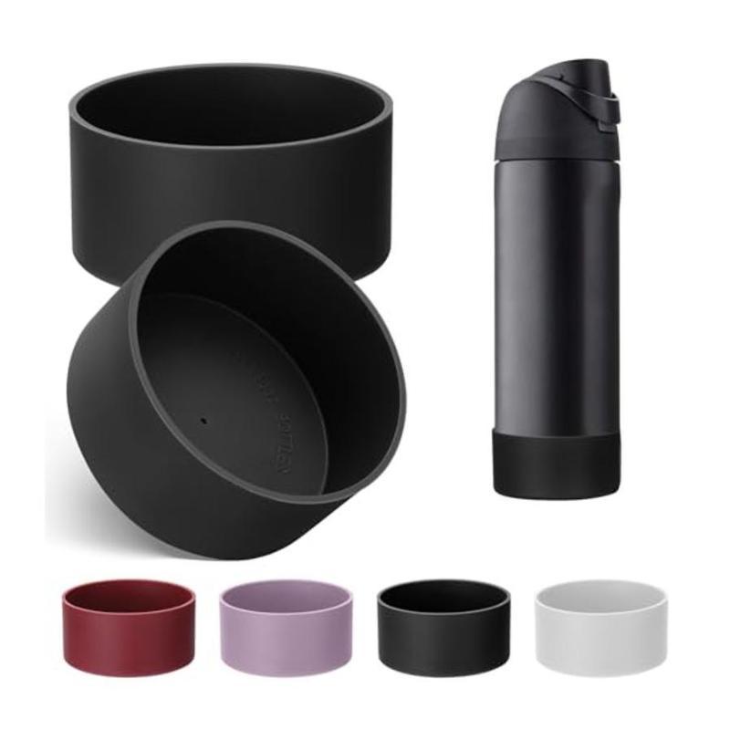 1Pcs 24Oz 32Oz Silicone Water Bottle Bottom Protector Cover Anti Slip Shock Resistant Bottle Base Sleeve For Outdoor Travel Use