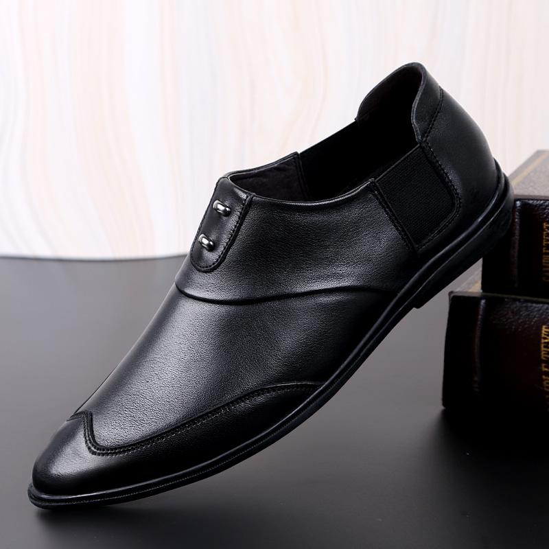 Fashion Luxury Formal Dress Footwear Genuine Leather Mens Oxfords Shoes New Arrival Male Loafers Moccasins Slip on Casual Business Shoes