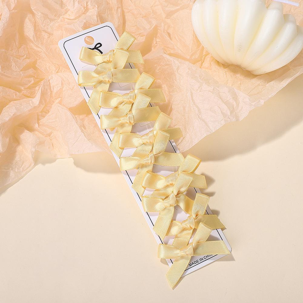 

РАДУЖНЫЕ БАНТЫ 10 шт. Детские милые однотонные мини-банты Заколка для волос для маленьких девочек Балетный стиль Лента Плетеные аксессуары для волос