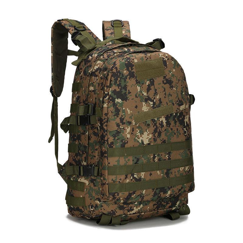 Men's Military Camouflage Hiking Tactical Backpack: Level 3 Double Shoulder Outdoor Sports School Bag