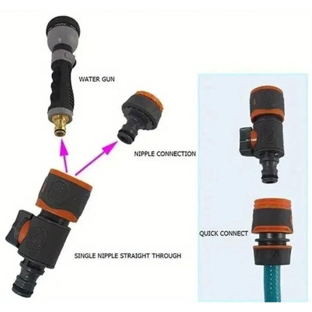 Integrated Flow Control Valve Garden Hose Adapter Leak-free Connection