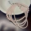 Cherry Blossom Pink Pearl Necklace: Elegant, Lustrous, Perfectly Round - Ideal for Spring & Versatile for Women
