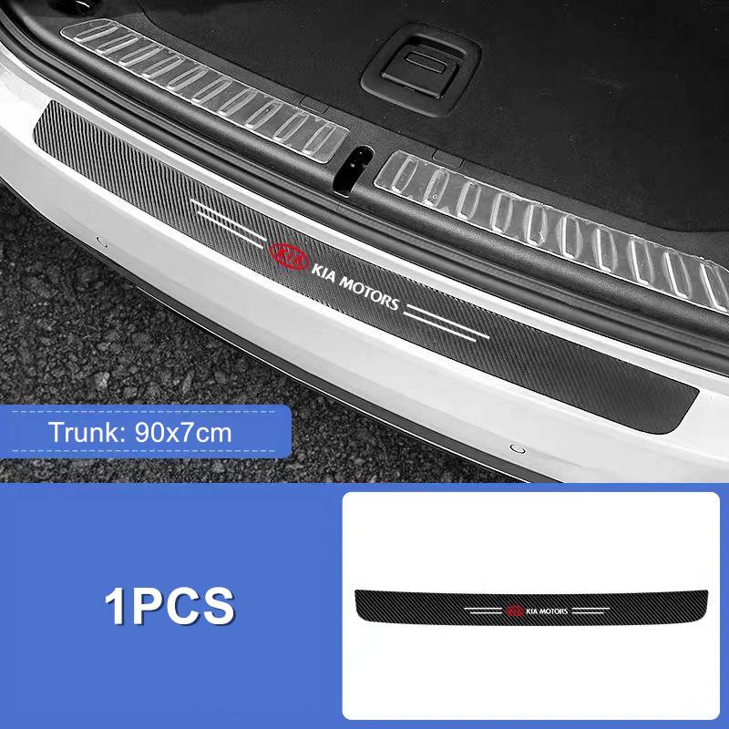 Car Door Sill Plate Sticker Anti-scratch Strip For KIA Sportage Rio Ceed Picanto K5 K9 Sorento Trunk Protection Decals Auto Acc