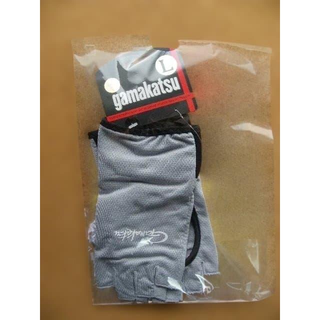 Used Gamakatsu Ayu Gloves (Back of 5 Stamps) L Light Gray GM7299 Back of Gloves