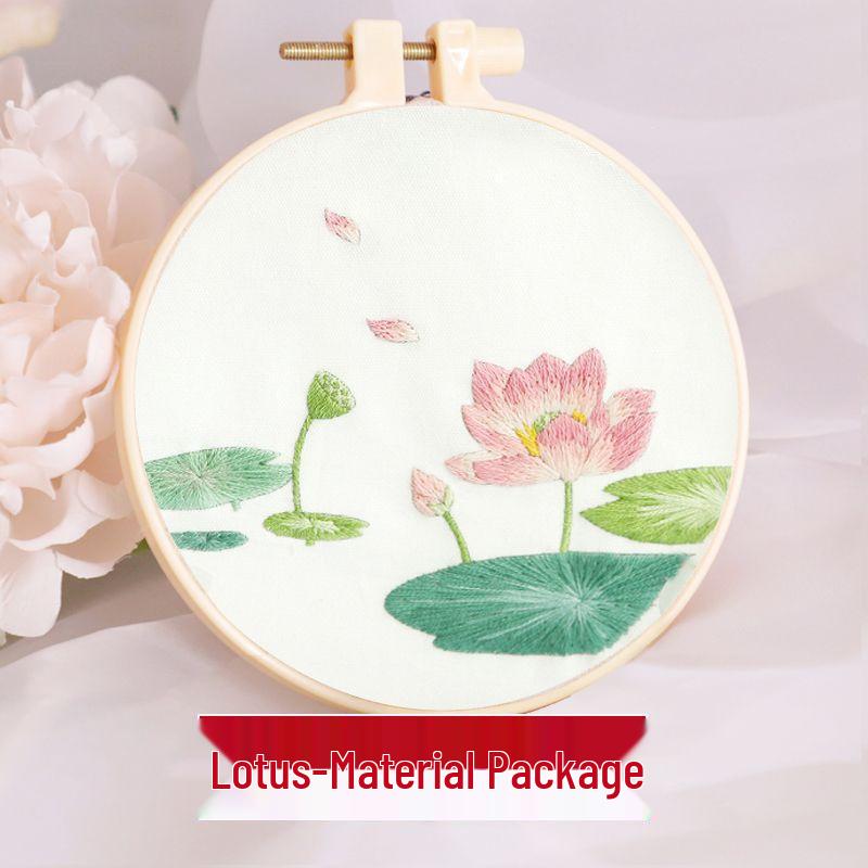 Beginner's Hand Embroidery Kit: Create Su Embroidery, Punch Needle, Ribbon Embroidery, and Cross-Stitch Items.