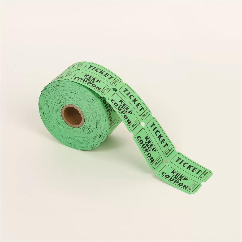 1000pc Color Tearable Admission Coupon Voucher Coupon Prize Draw Coupon
