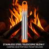 Stainless Steel Fire Blowing Tube Windproof Fire-making Tool Practical Pocket Bellow  Picnic