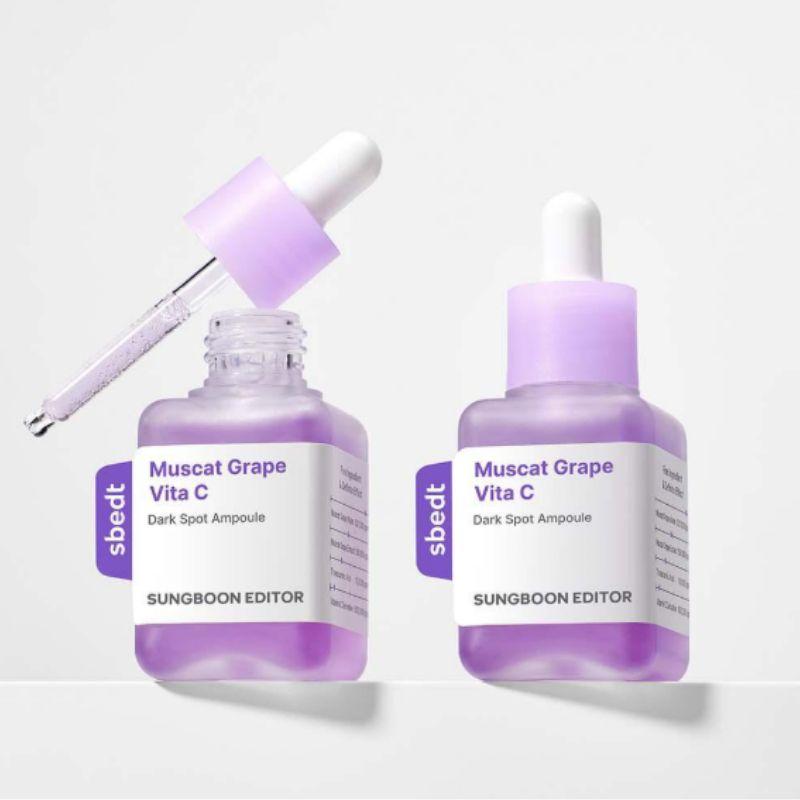 Sungboon Editor Meoru Grape Vita C Dark Spot Ampoule 40ml + 40ml