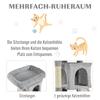 Cat Tree for Indoor Cats 81cm Cat Scratching Post Scratch Board Kitten Tower Climbing Frame Grey