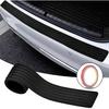 Car Rear Bumper Guard Protector Anti-Collision Patch Anti-Scrape Rubber Universal Trunk Door Entry Guards for SUV/Cars Non Slip Black with Tape 38