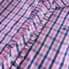 Girls' Plaid Shirt with Ruffle Long Sleeve Casual Top 100% Cotton Spring Autumn Daily Wear Kids' Fashion 2025