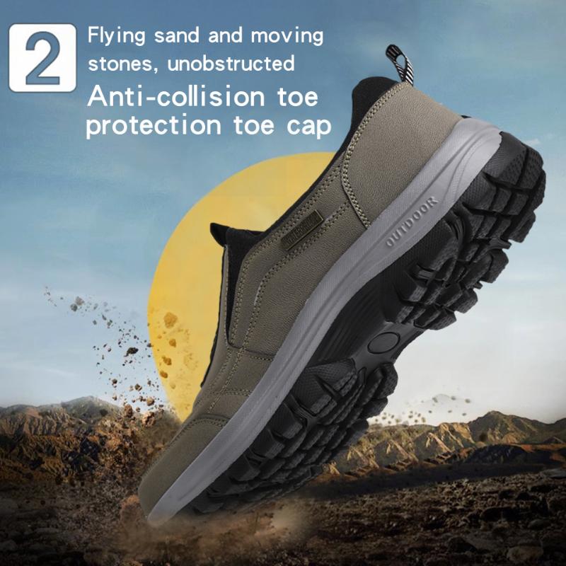 Spring Autumn Outdoor Leisure Sports Elderly Walking Shoes Men's Large Size Mountaineering Running Shoes Trendy and Fashion