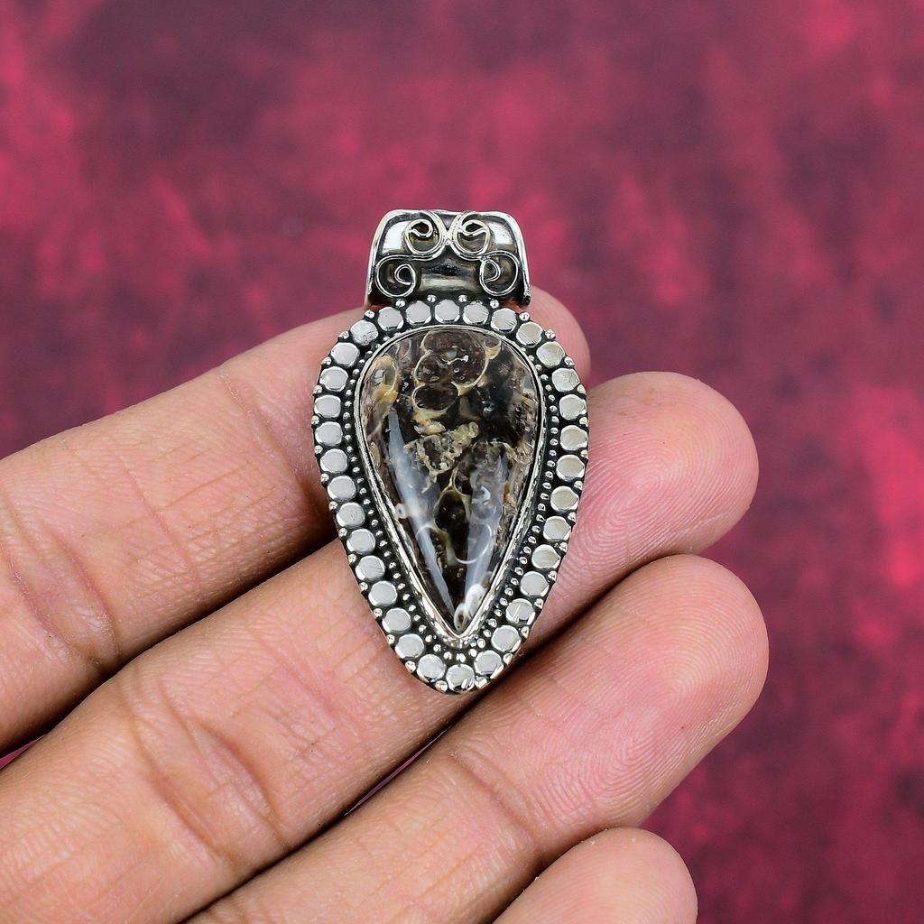 Turtella Anhänger, 925 Sterlingsilber Anhänger, Handgefertigter Edelsteinanhänger Schmuck, Geschenke für Ehefrau Brandneuer Anhänger