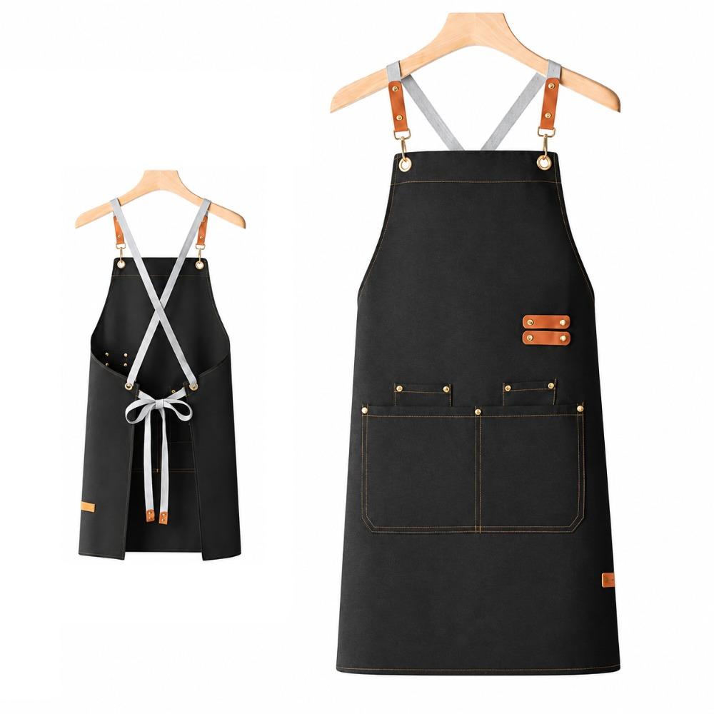 Water Resistant Work Apron Adjustable Straps Restaurant Apron Gifts Cooking Apron Restaurant Work