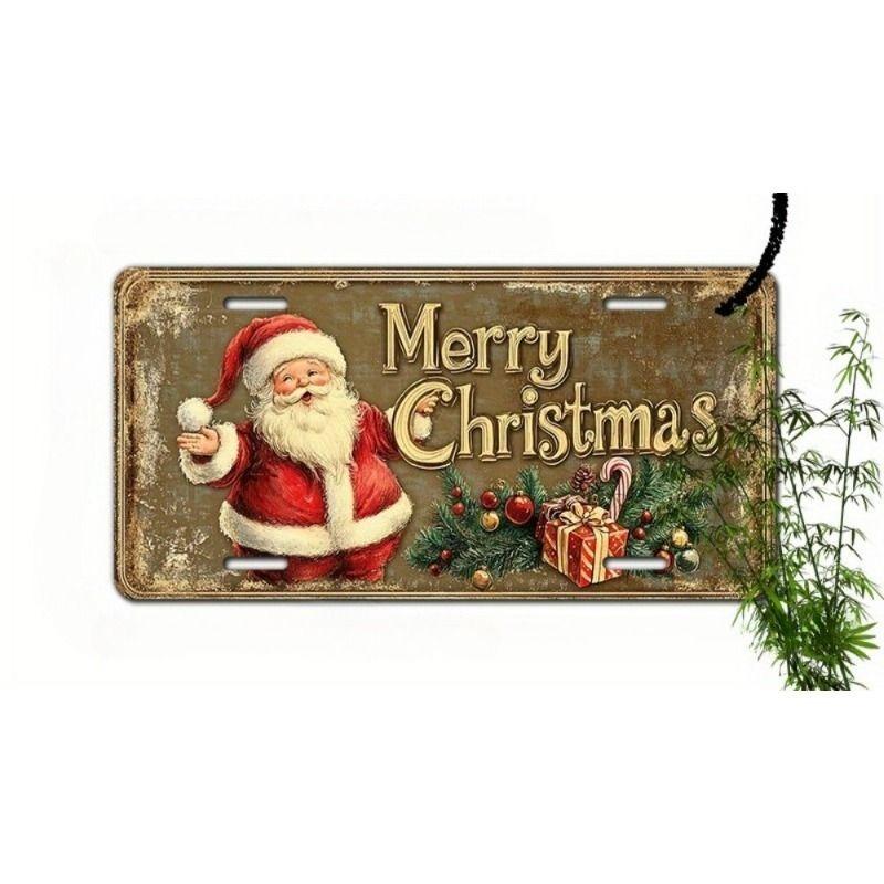 Motorcycle Souvenir License Plate, Metal Auto Wall Decor 15x30cm