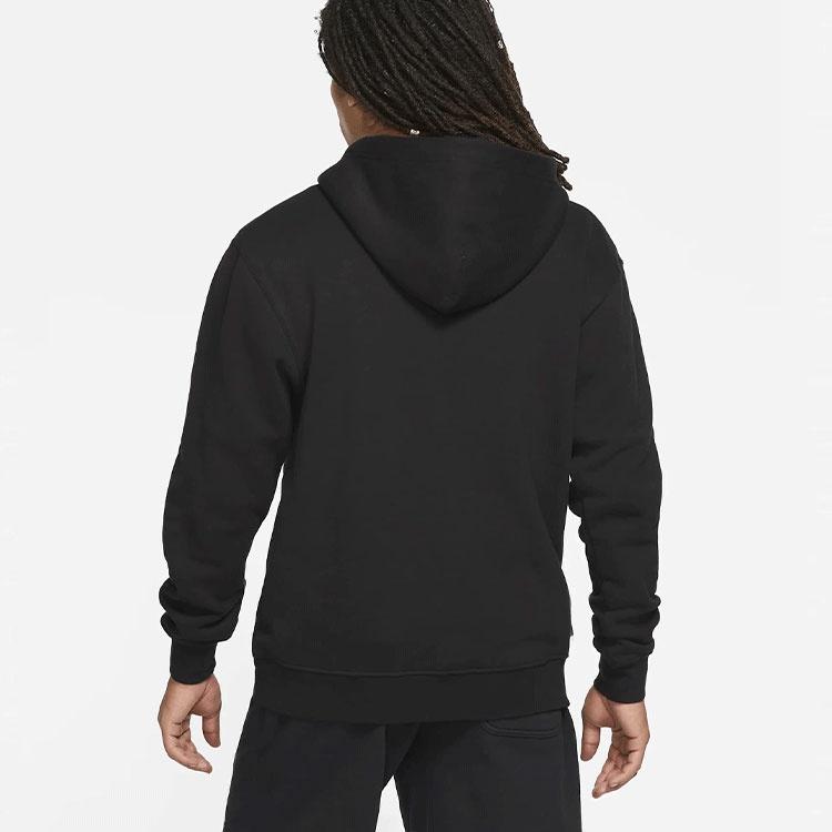 Air Jordan Embroidered Logo Sports Fleece Hoodie 'Black' Men's DA9818-010