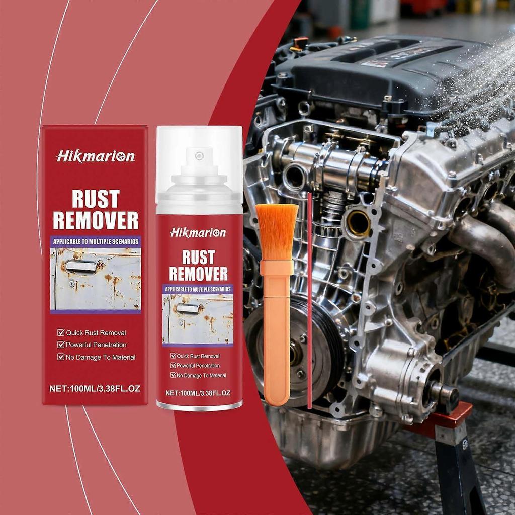 Limited time!!Hikmarion Rust Removal Kit Metal Rust Removal Effective Cleaning Decontamination Renovation Polishing Car Clean Maintenance