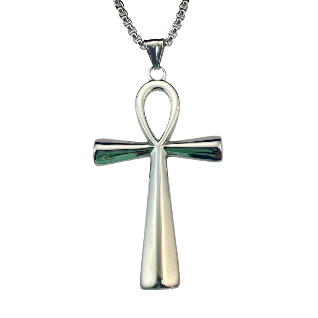 Ancient Egyptian Anka Necklace Life Lucky Cross Pendant, Vintage Personality, Fashion Accessories