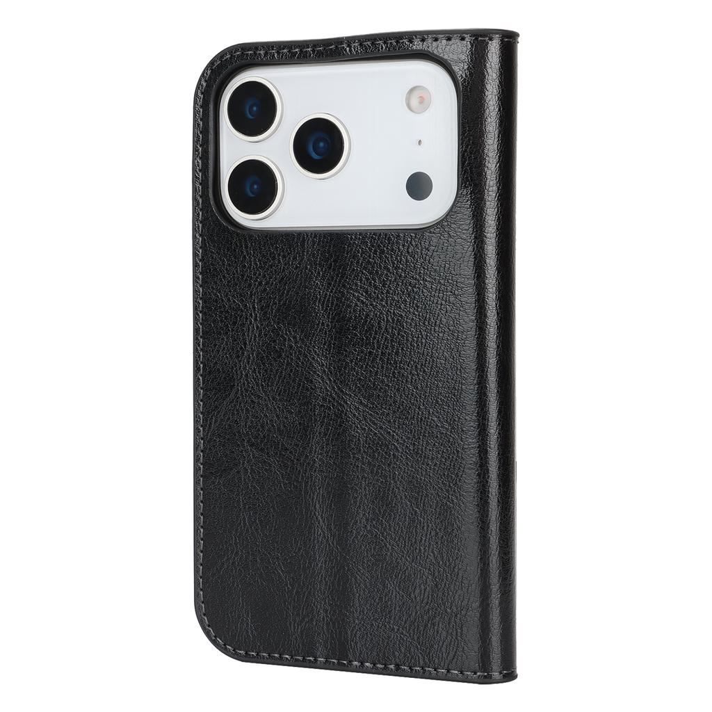 For iPhone 17 Pro Case Crazy Horse Texture Split Leather Wallet Phone Cover