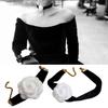 Elegant Camellia Choker Necklace Bracelet White Flower Collar Necklace Vintage Velvet Choker Bracelet Fashion Jewelry