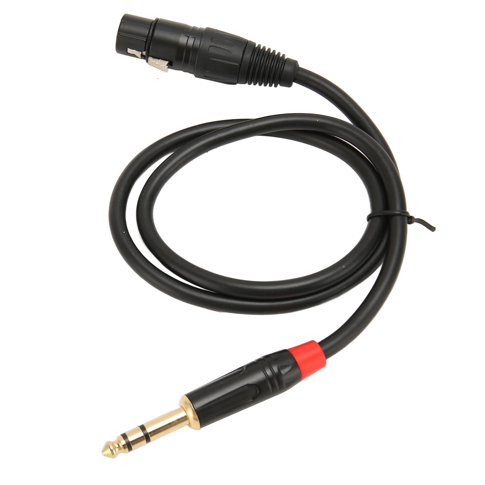 

Женский XLR на 6,35 мм Jack o Кабель инструментальный кабель для микрофона электрогитары 0,75 метра