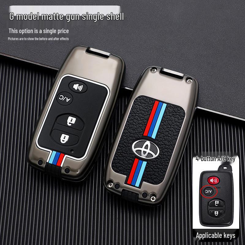 Compatible Key Case for Toyota: 6th Gen Camry, Reiz, Land Cruiser, Prado, Highlander