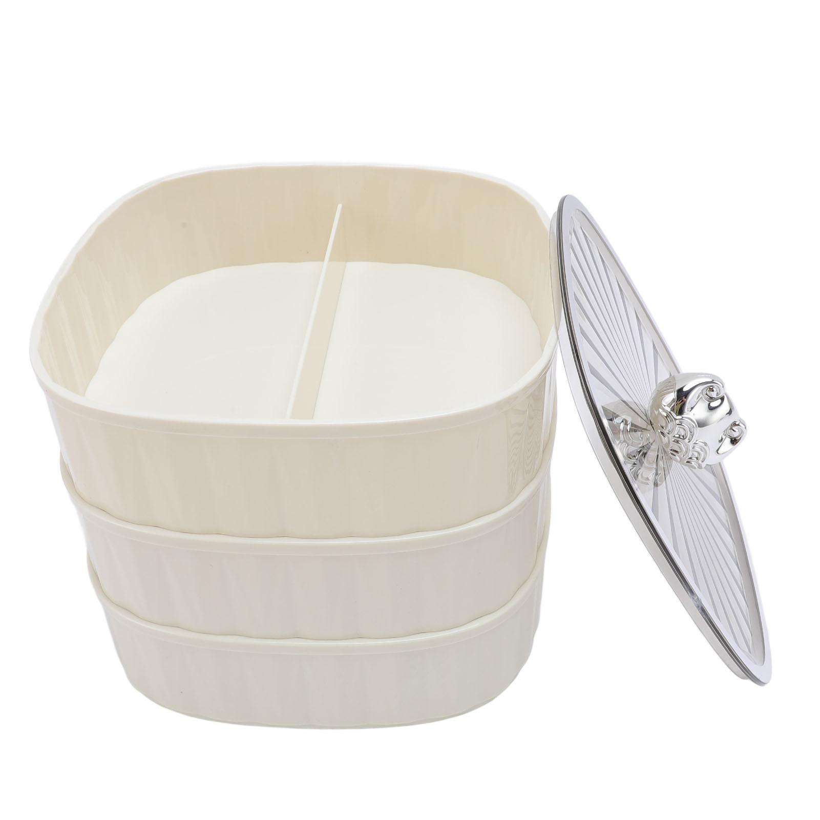 

Поднос для сухофруктов, 3 слоя, много отделений, разделенный сервировочный поднос, контейнер для хранения сережек-гвоздиков