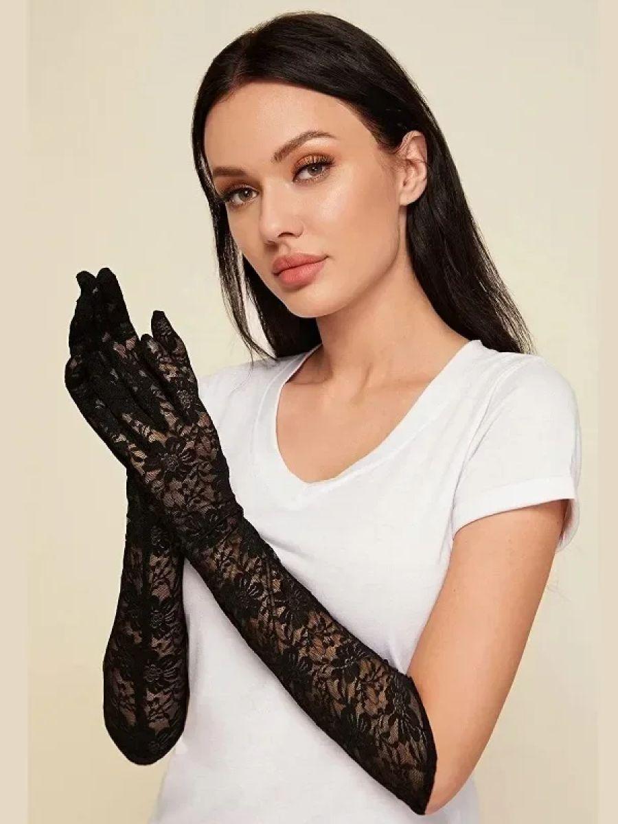 

Еластичні мереживні короткі рукавички, для водіння, не-, жіночі тонкі рукавички One Size