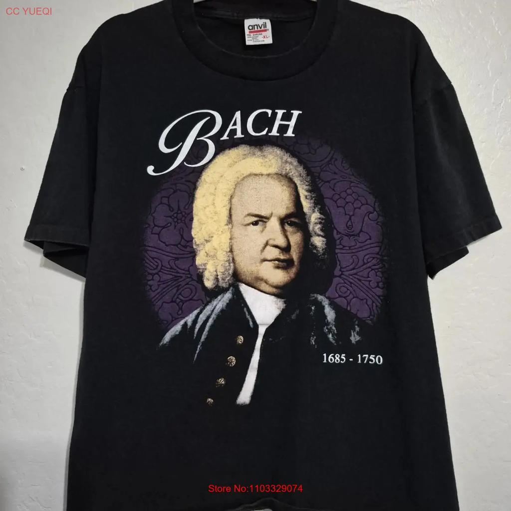 Vintage 90s Johann Sebastian Bach T Shirt Sz XL Classical Music Composer Rare Vintage Washed Comfortable Stylish Slightly
