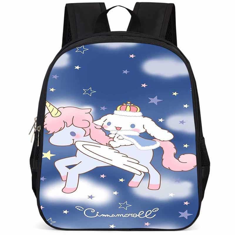 Adorable Cinnamoroll 15 Inch Large Capacity Lightweight School Backpack For Kids