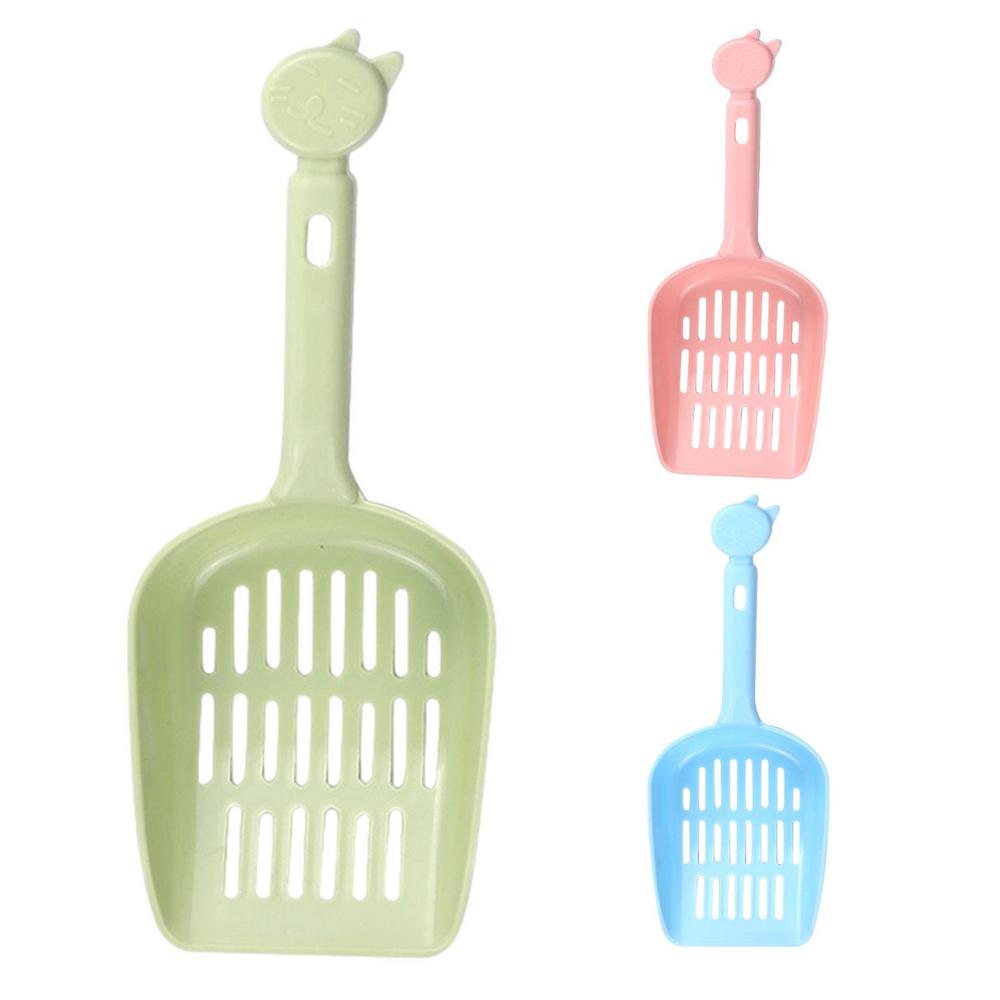 Cat Scooper For Litter Box Cute Thickened Hollow Litter Scoop Poop Sifting Ergonomic Sifter For Homes Pet Stores Living Rooms