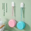 Hanging Rope Silicone Bathing Brush Massage Body Scrub Soap Box Shower Head Scrubber  Household