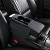 Universal Car Armrest Pad with Storage and Tissue Box