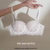 Französische Spitze Bügel Halbschalen BH für Damen - Weich, Stützend, Verstellbar, Sexy