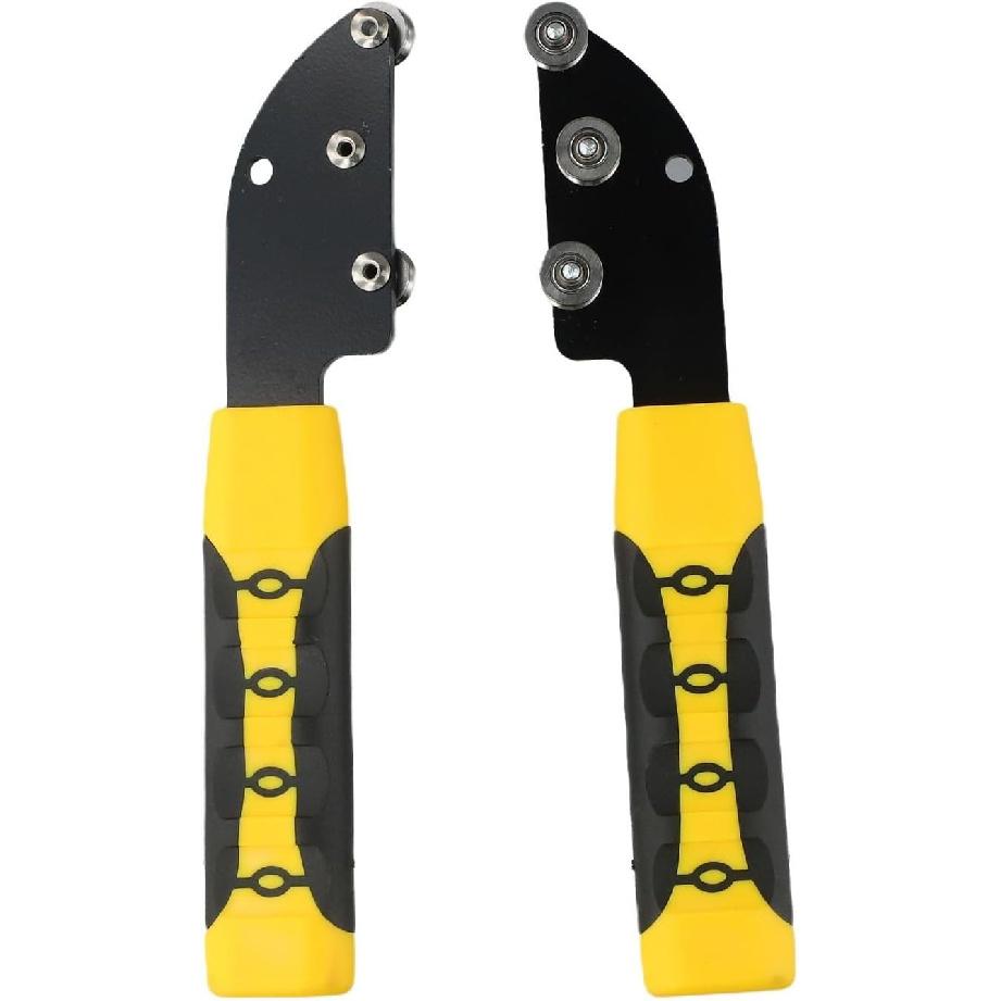 Metal Wire Straightener Tool Set Soft Wire Straightening Angle Adjuster for Jewelry Construction Electrician 2 Pack Yellow(2PCS)