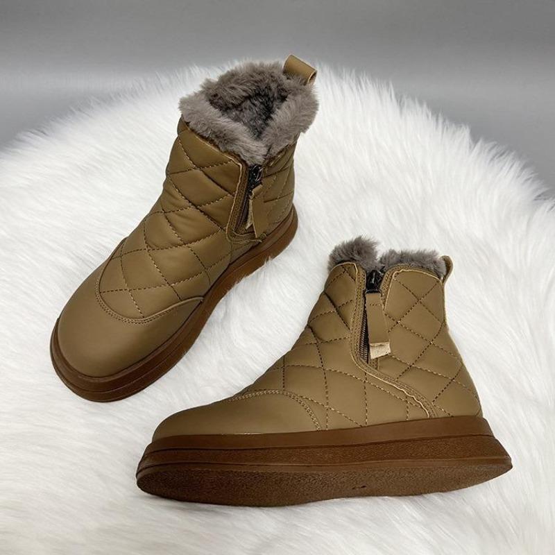 Snow Boots Women's Winter 2024 New Velvet Thickened Large Cotton Shoes Waterproof, Non-slip, Cold-proof and Warm Short Boots