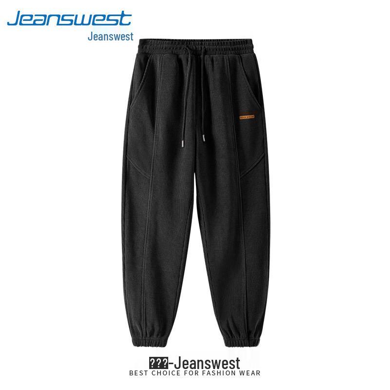 Jeanswest Men's 2025 Autumn Heavyweight Chenille Jogger Pants