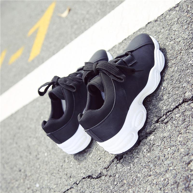 Women's Korean Style Trendy Thick-Soled Breathable Casual Sneakers