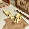 Ins Cute Ceramic Taste Plate, Creative Puppy Shape Dipping Plate, Household Chopstick Holder, Chopstick Holder, Seasoning, Soy Sauce Plate