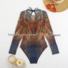 Women's Russian Mesh Sun Protection Swimsuit