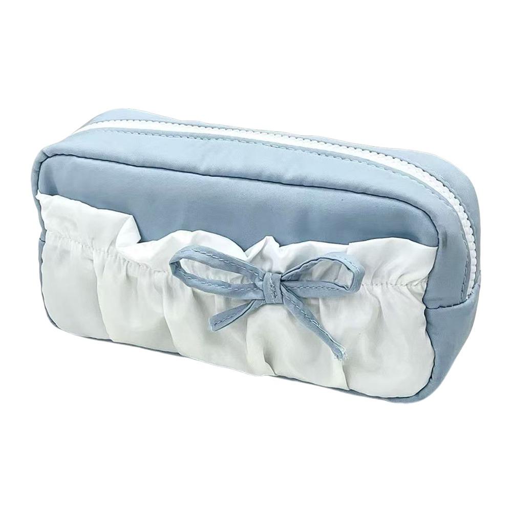 

Bowknot Design Pen Bag Large Capacity Stationery Organizer Cartoon Pencil Case School Office