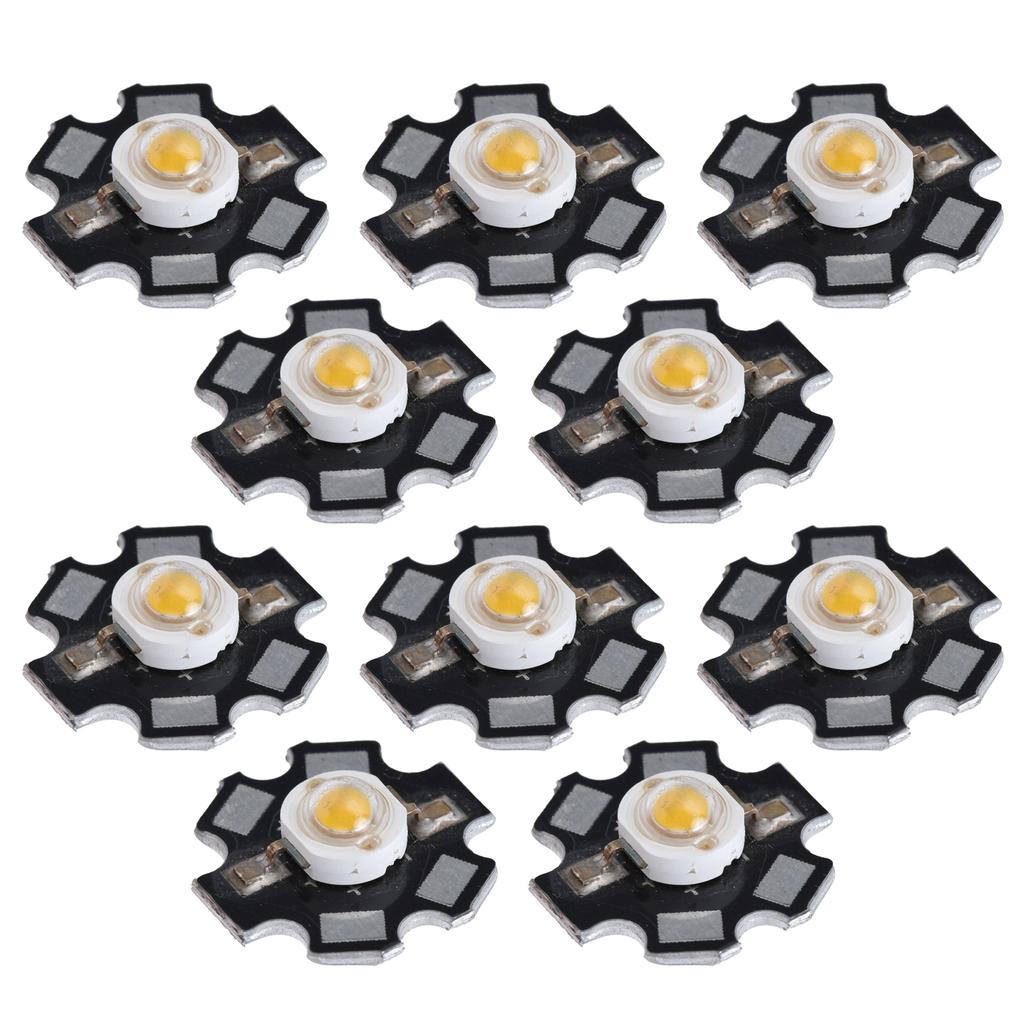 10Pcs Ultra Bright LED Chip 3V DIY Light Beads for Ceiling Light Downlight Flashlight Table