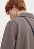 UMARMUNG Crisp Cotton Crochet Collared Pullover_Mushroom