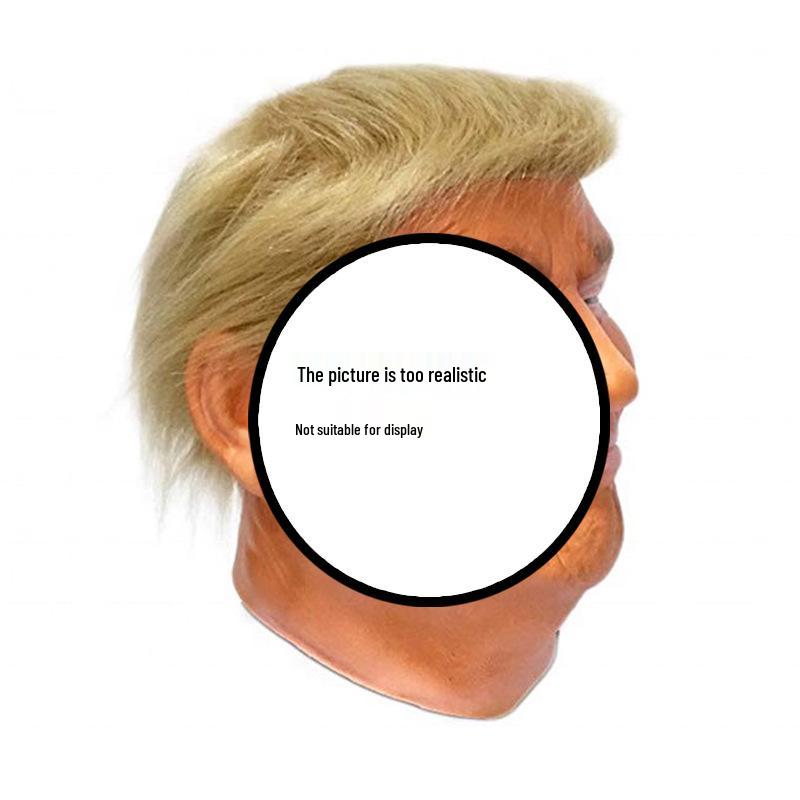 US President Chuan Chuan Halloween Latex Mask & Makeup Set