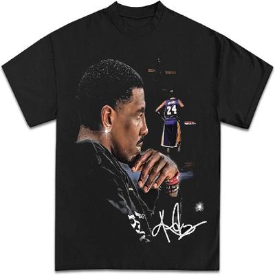 Kyrie Overlooking Kobe Graphic Tee Premium Quality Heavyweight Basketball Shirt for Adults & Kids