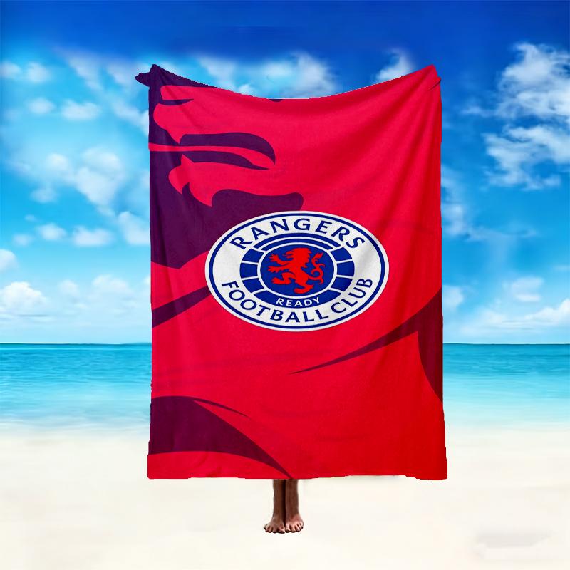 [1 pièce Couverture Rangers FC] Couverture Toutes Saisons - Couverture Douillette pour Canapé Fauteuil Décoration Intérieure, Couverture sieste Imprimée Numériquement