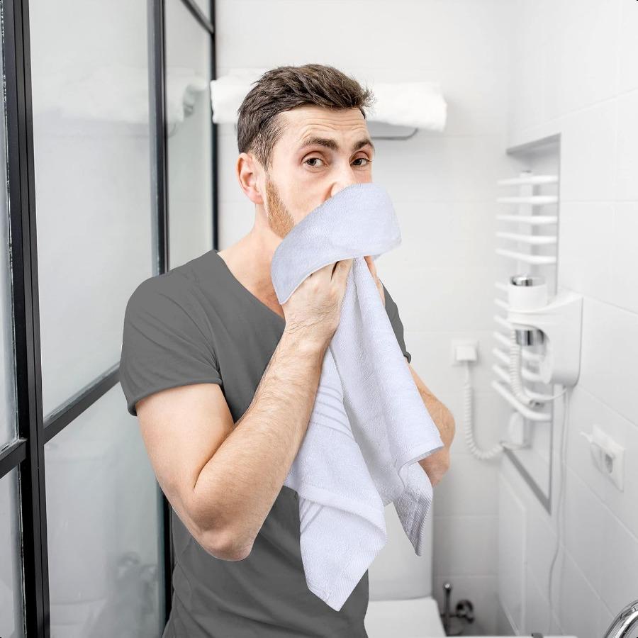 6 Piece Premium Hand Towels Set 16 by 28 inches 100 Ring Spun Cotton Lightweight and Highly Absorbent Towels for Bathroom Trave