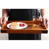 Solid Wood Serving Tray,Wooden Trays for Tea/Coffee/Wine/Food-Used As Rectangular Wooden Platter/Decorative Tray/Breakfast Tray/Party