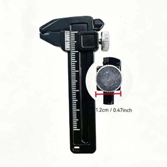 Vernier Caliper Ruler Rust-Resistant Pocket Caliper Metal Measuring Tool with Millimeter Graduations