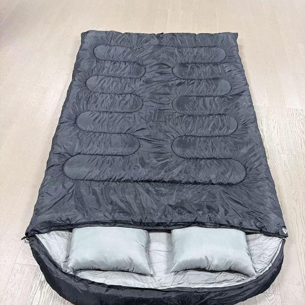 A1R Cold-Proof Four-Season Double Sleeping Bag - Warm, Portable, Thickened for Outdoor Winter Camping, Lunch Breaks, and Travel